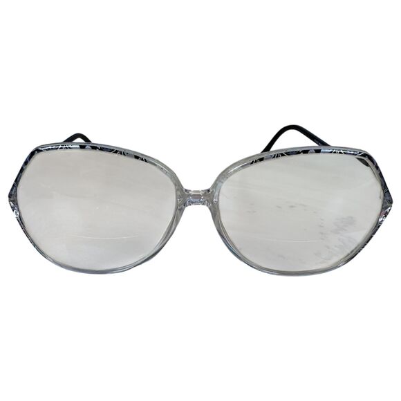 Silhouette SPX M1849 Clear Oversized Black Frames Austria Vintage Needs Lenses - Picture 1 of 6